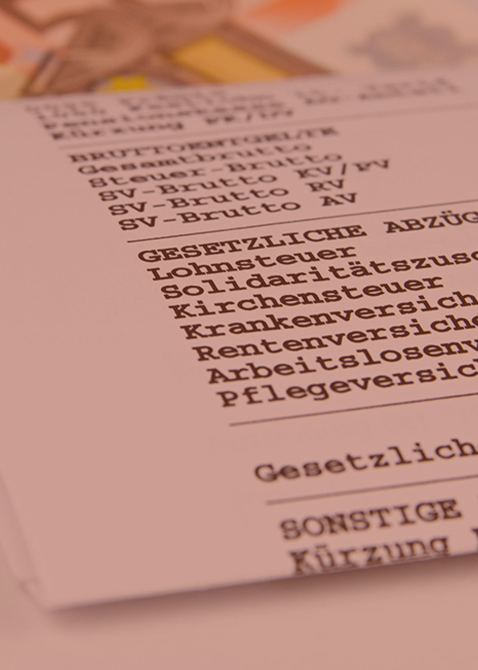 Lohnabrechnung – für mehr
                  Effizienz in Ihrem Arbeitsalltag